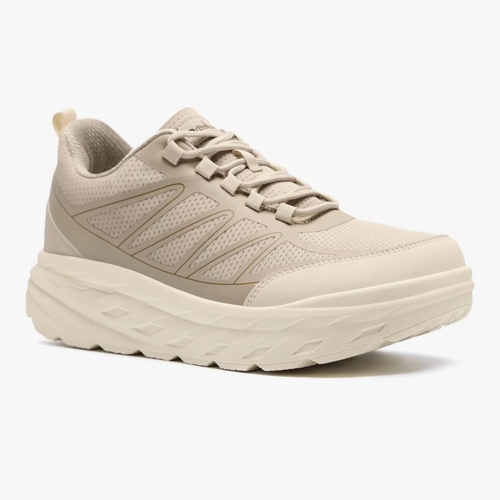 Orthocomfoot Diabetic Orthopedic Wide Tan Beige Walking Shoes-Men’s 11.5 Comfy